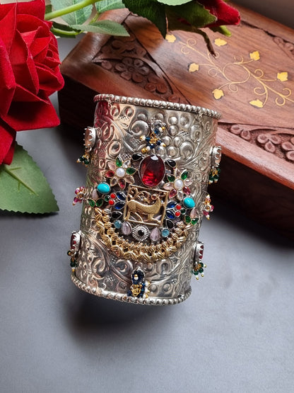 Fusion Statement Dual Tone Handcuff/ Kada