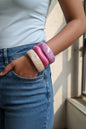 Set of 3- Resin Bangles stack