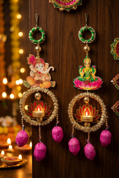 Laxmi Ganesh Shubh Labh Hanging- Diwali decor