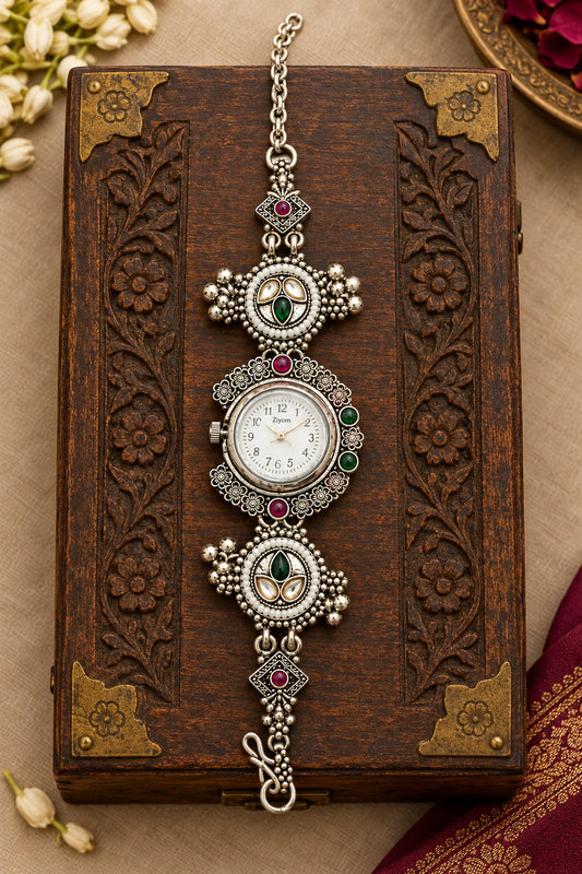 Kashmiri Silver Watch