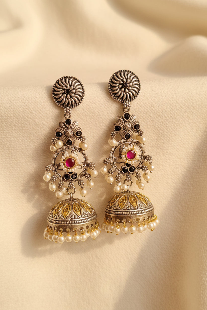 Mehvish Dual Tone Jhumka