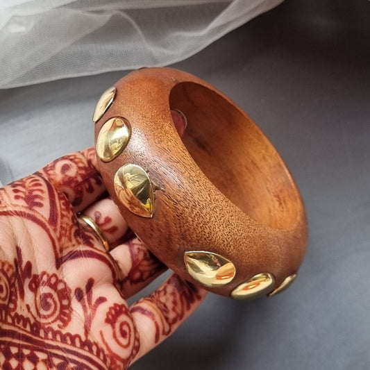 Broad Wooden Bangles