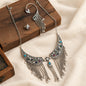 Silver Handcrafted brass long Necklace