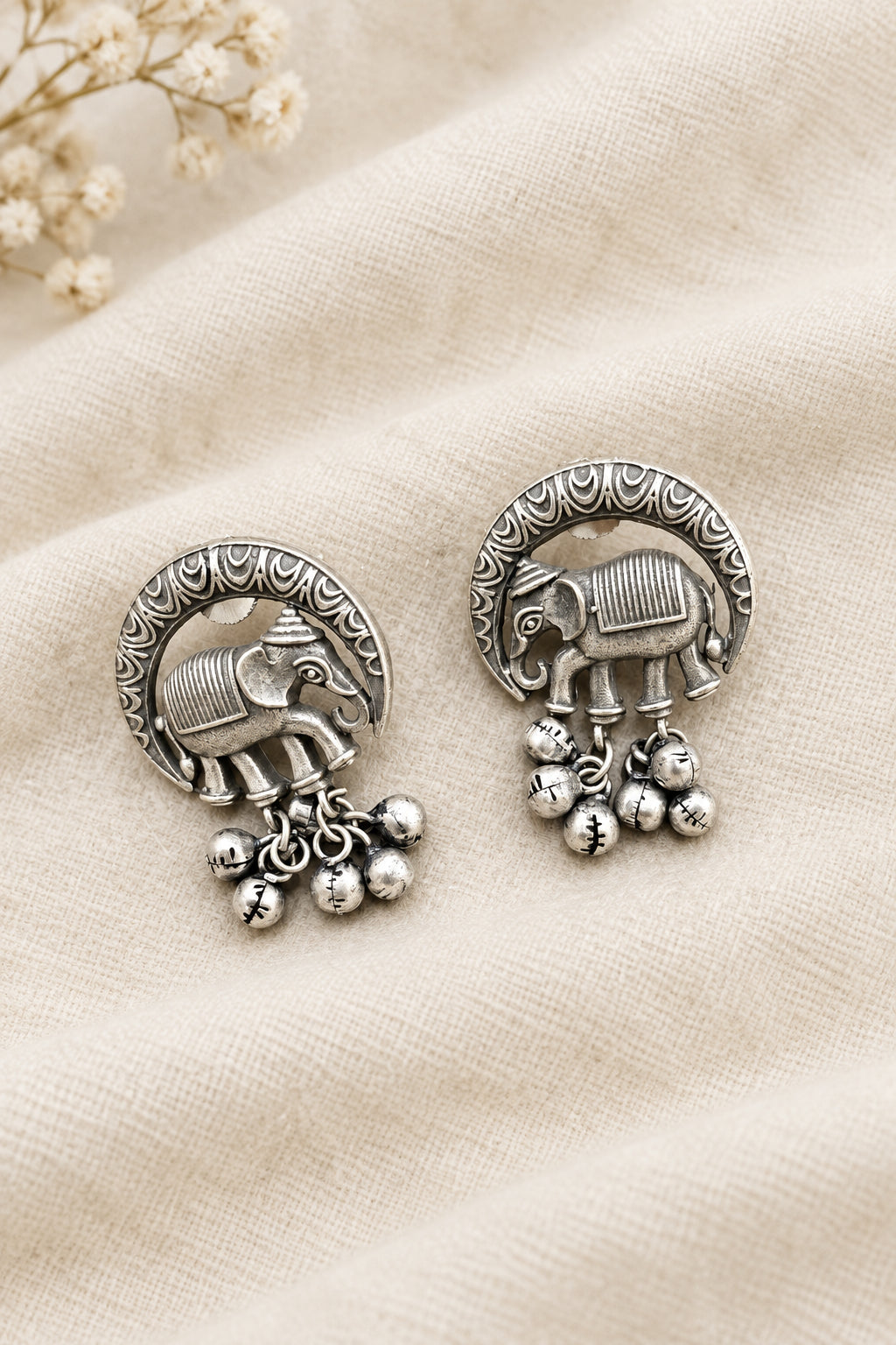 Elephant Brass Earrings