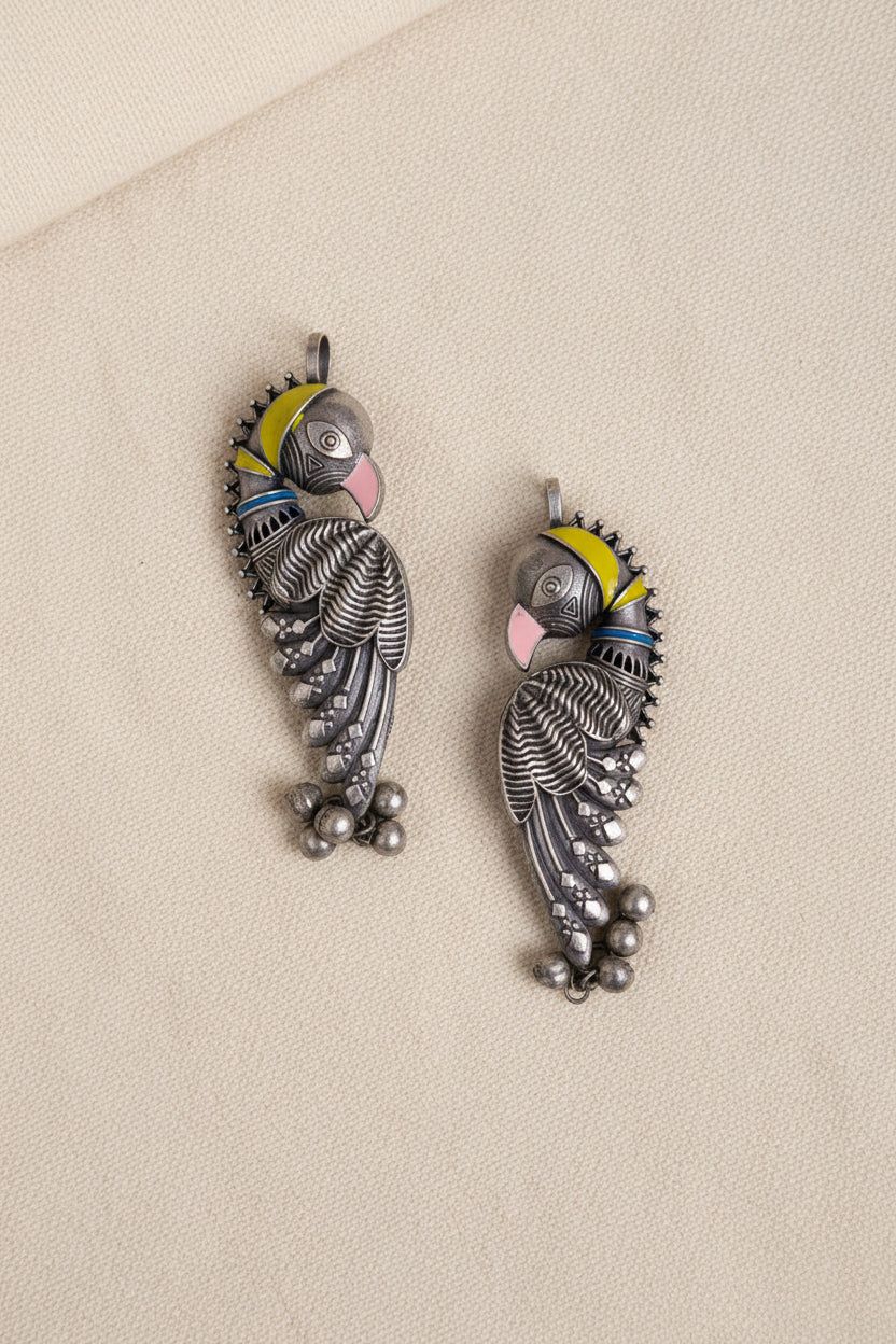Peacock Tribal Earcuffs
