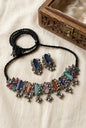 Enamel Choker- Oxidised