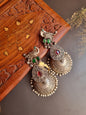 Mayur Brass Stone Jhumka