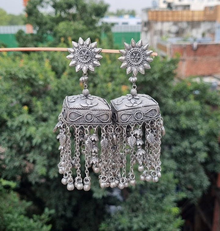 Surya Oxidised Jhumka