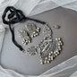 Maira Oxidised Choker set with Nosepin