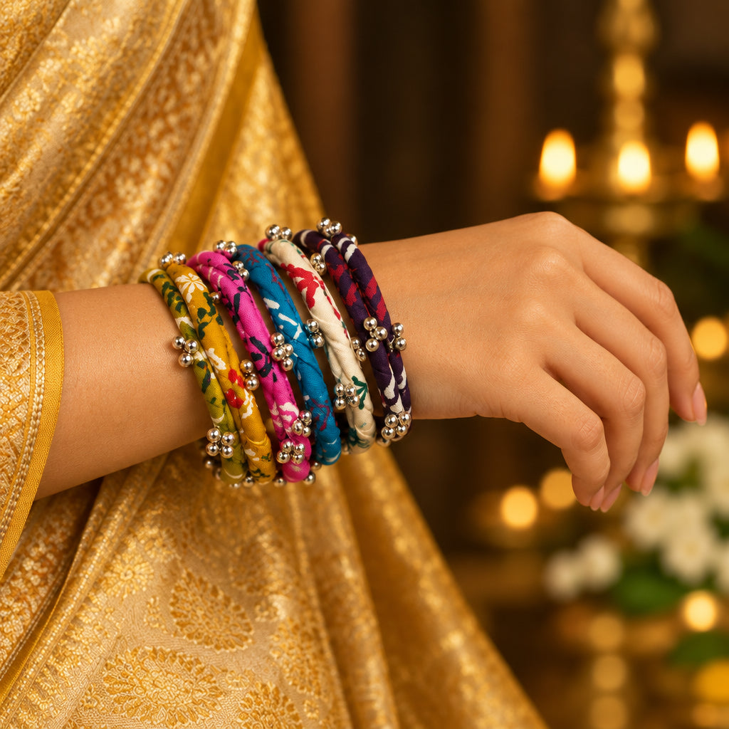 Navratri bangles stack