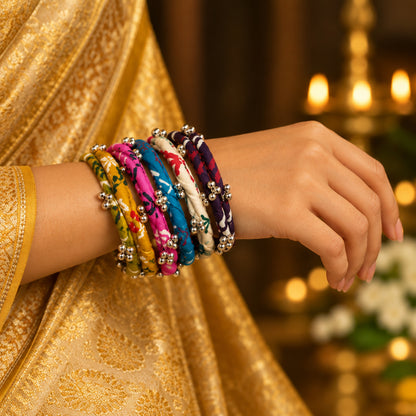 Navratri bangles stack