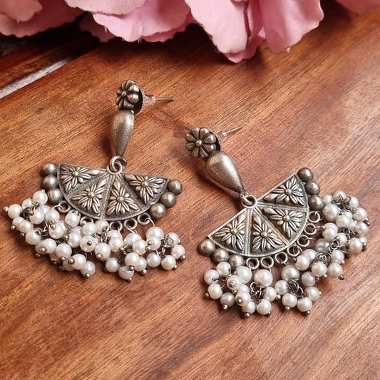 Flower Brass Earrings