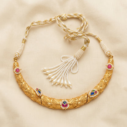 Pachi Kundan Fusion Choker
