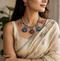 Maa Oxidised Choker Set