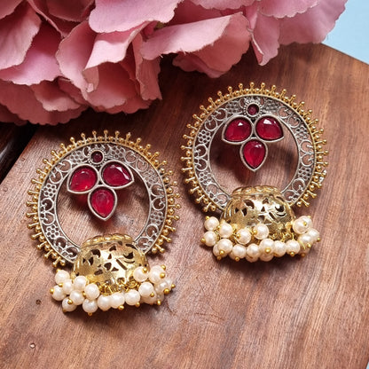 Dual Tone Earrings