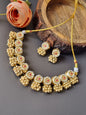Kareena Golden Fusion Pachi Kundan Choker Set