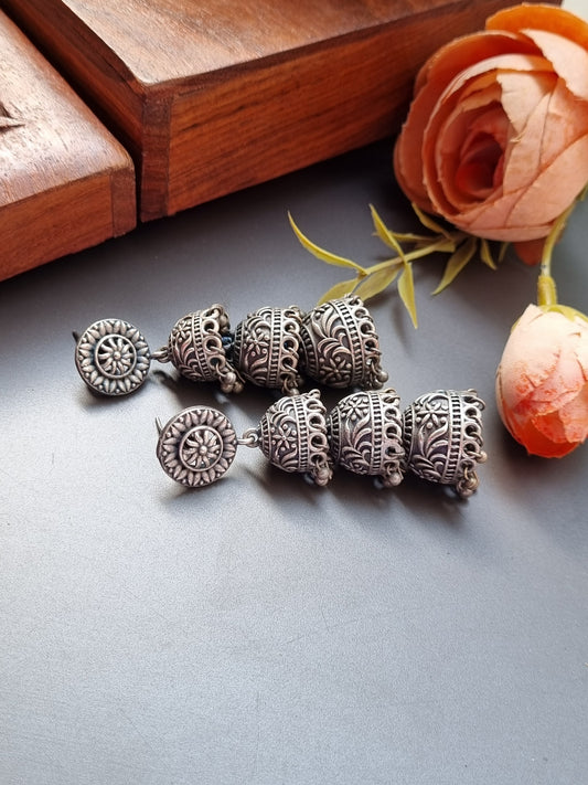 3 layer Brass Jhumka