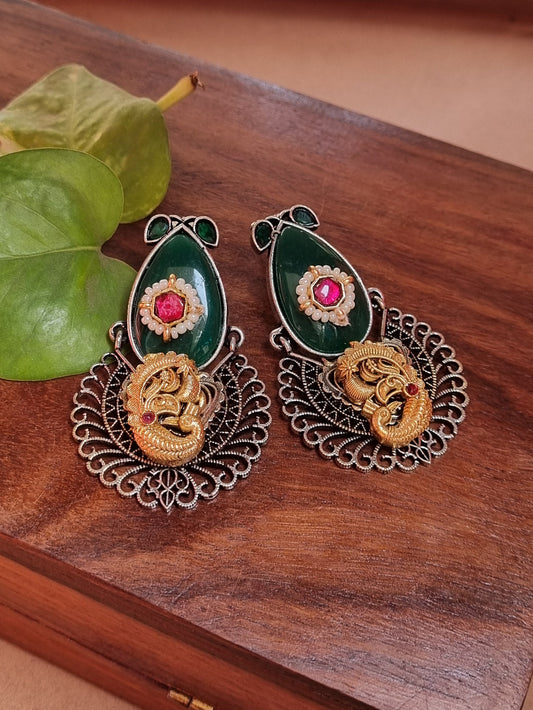 Sunny sanskari monalisa Brass Earrings