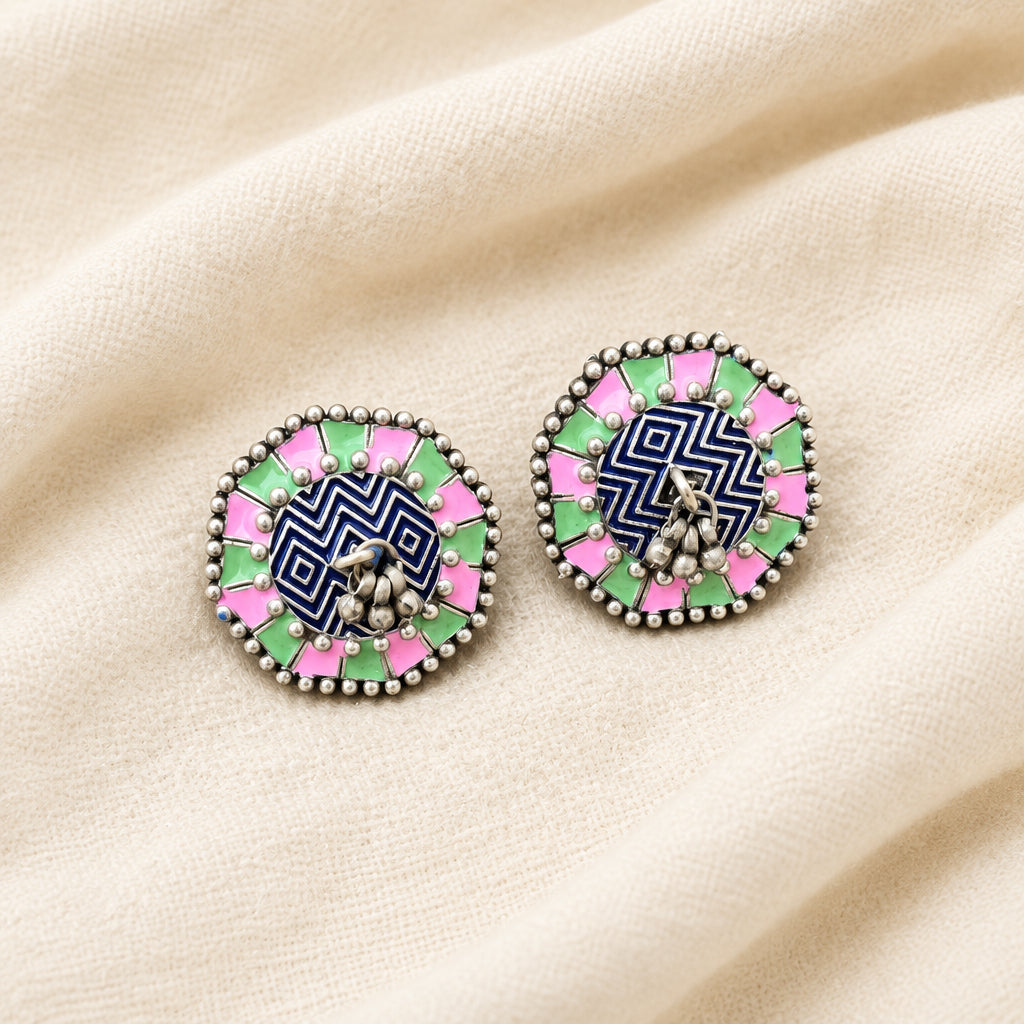 Amarpali Enamel Studs Earrings
