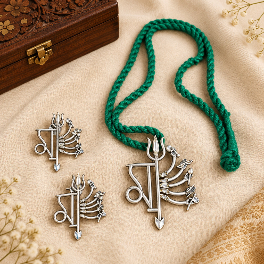 Maa Thread Necklace set