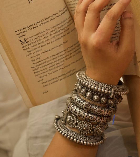 Brass Kada Hand Stack- 6 Pieces set
