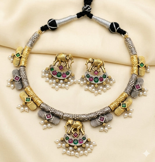 German silver dual tone Hasli