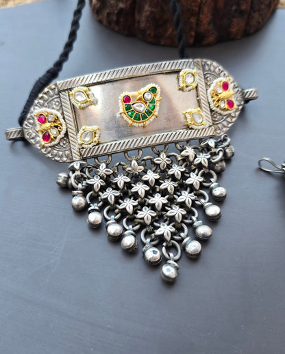 Pachi Kundan Hasli Choker Set
