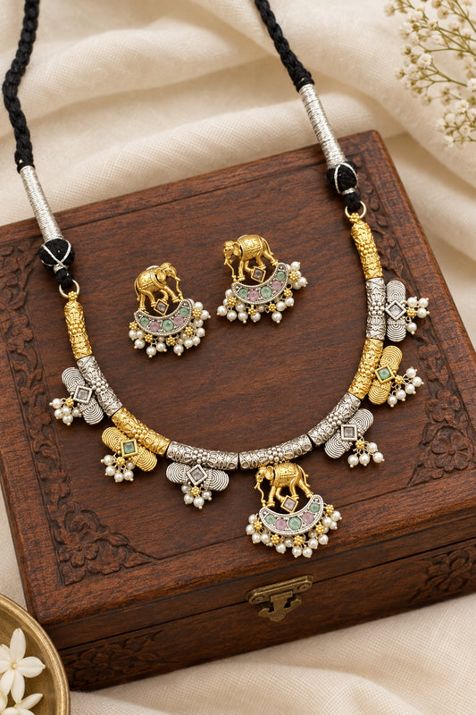 German silver dual tone Hasli