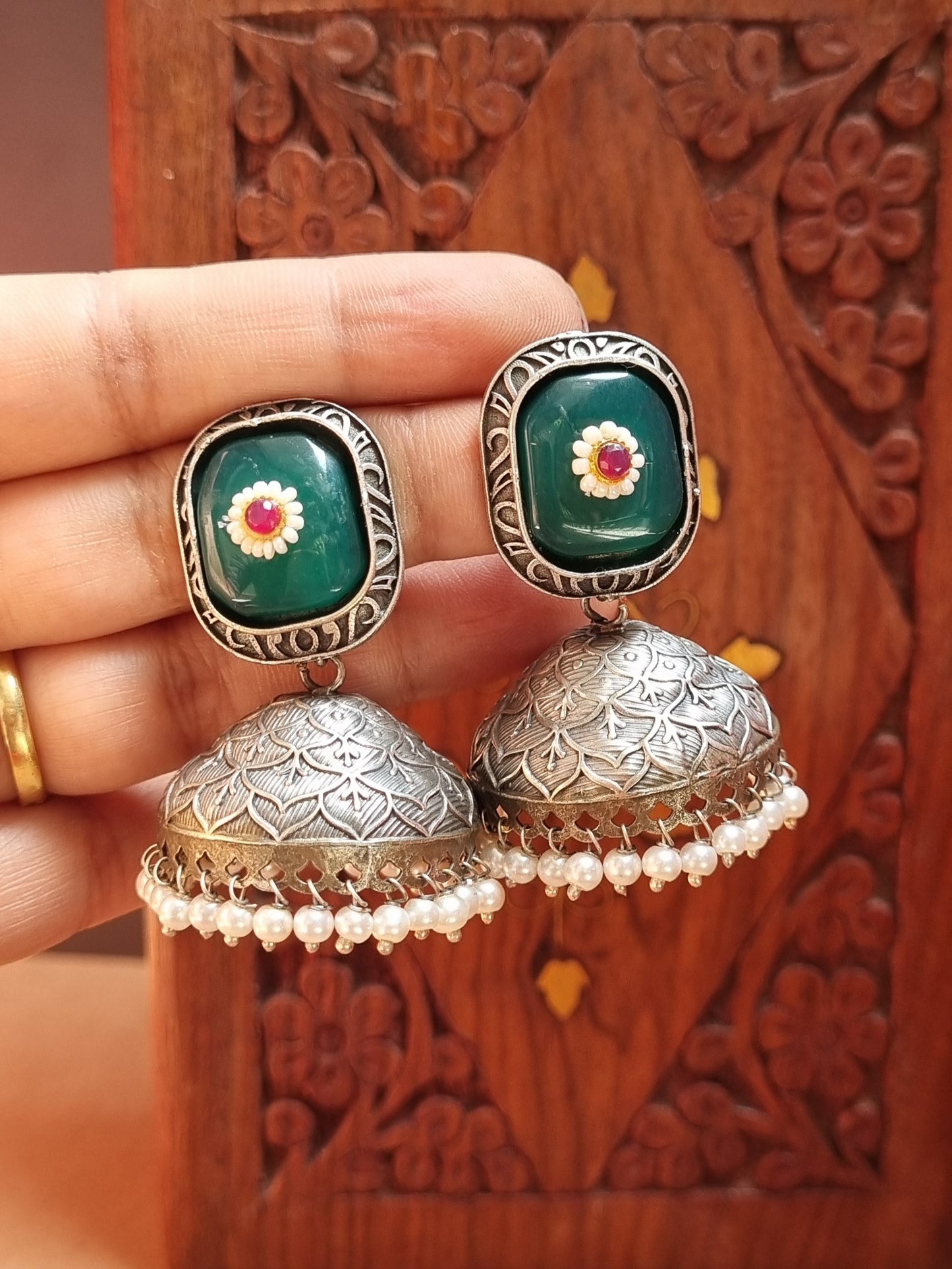 Dhurandhar Brass Jhumka