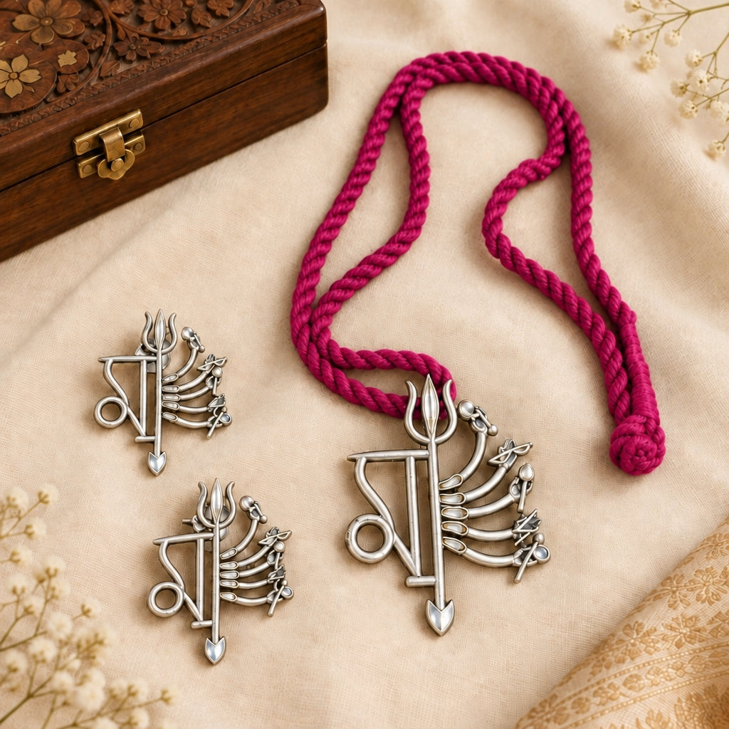 Maa Thread Necklace set