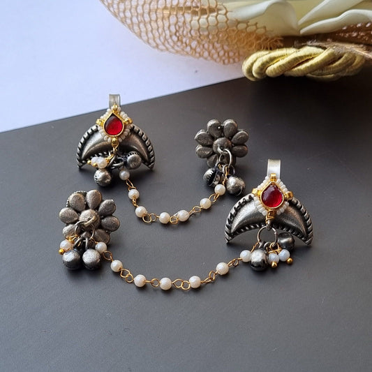 Pachi Kundan Fusion Earcuffs