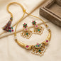 Pachi Kundan Fusion Hasli Set