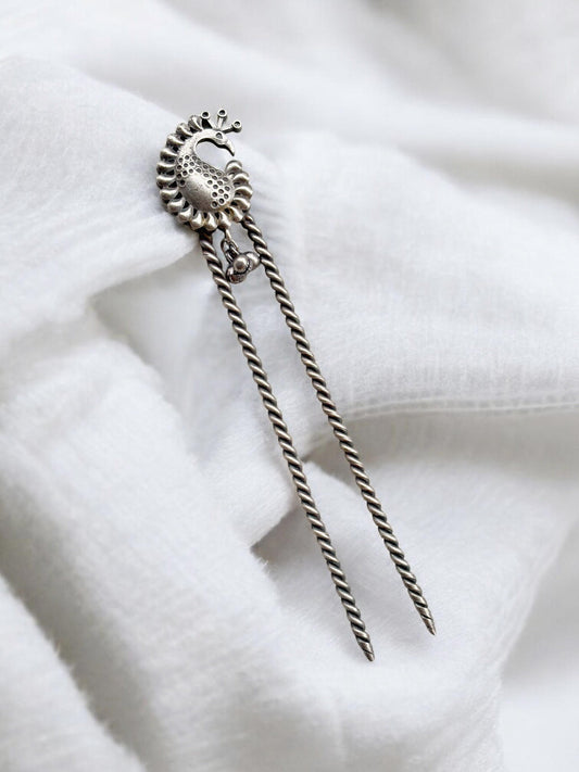 Peacock Hair Bun Pin Accessory