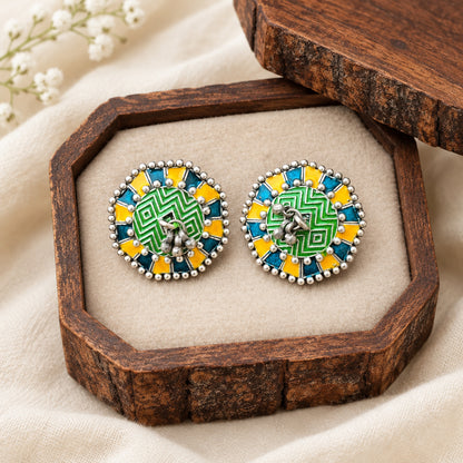 Amarpali Enamel Studs Earrings