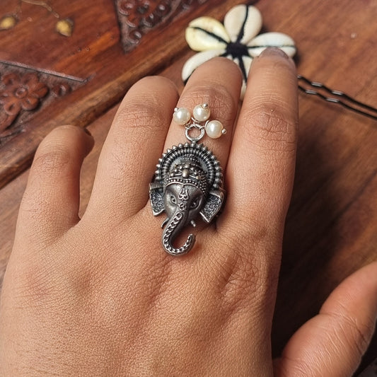 Ganesha Brass Ring