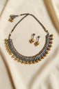 Dual Tone Choker Set- Brass