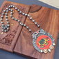 Picture elephant Fusion Pendant Necklace- Oxidised