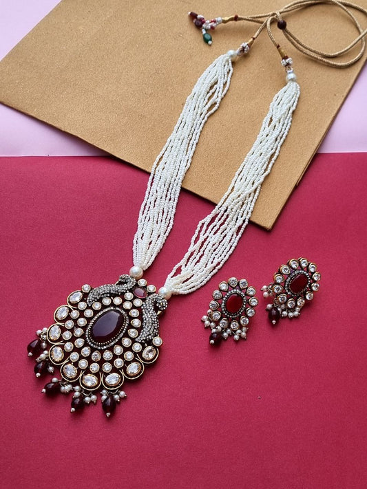Kundan Pearl Necklace set
