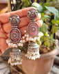 Joey Silver Brass Jhumka