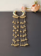 Moon Golden Pachi Kundan Kashmiri Earrings