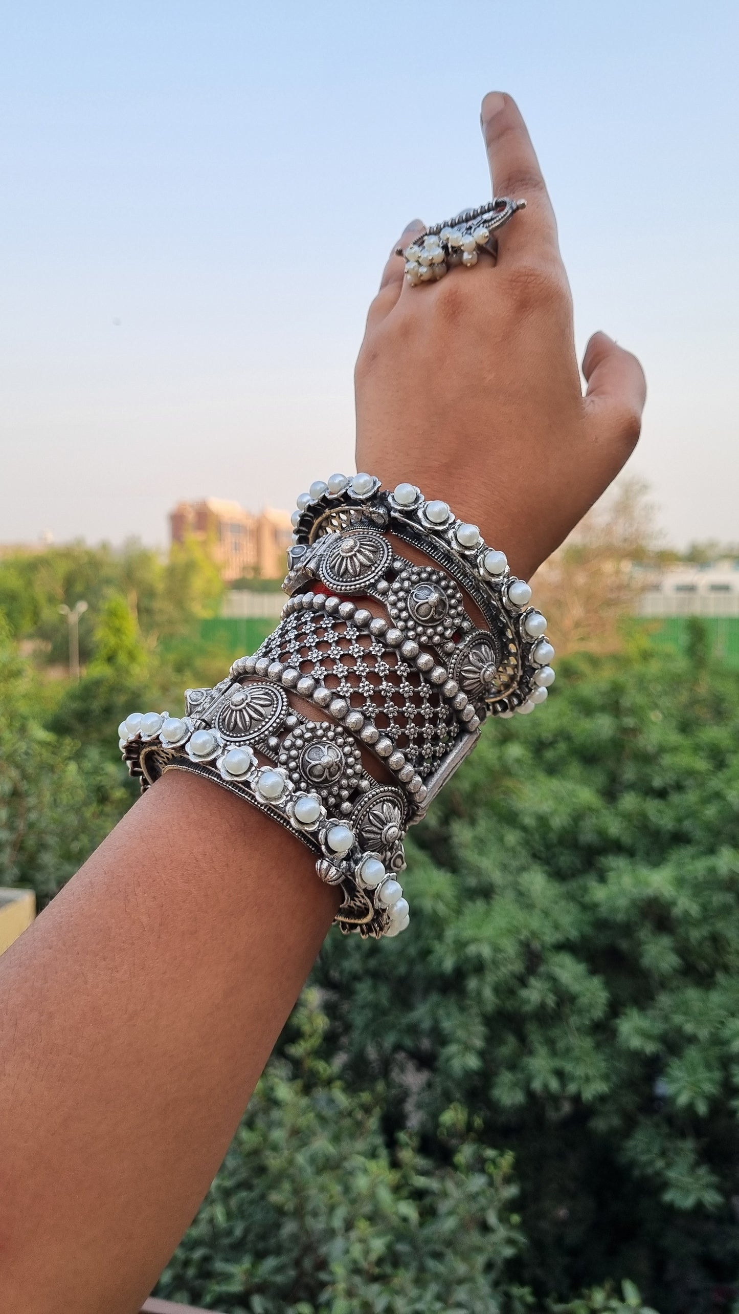 Premium Brass Bangle Stack