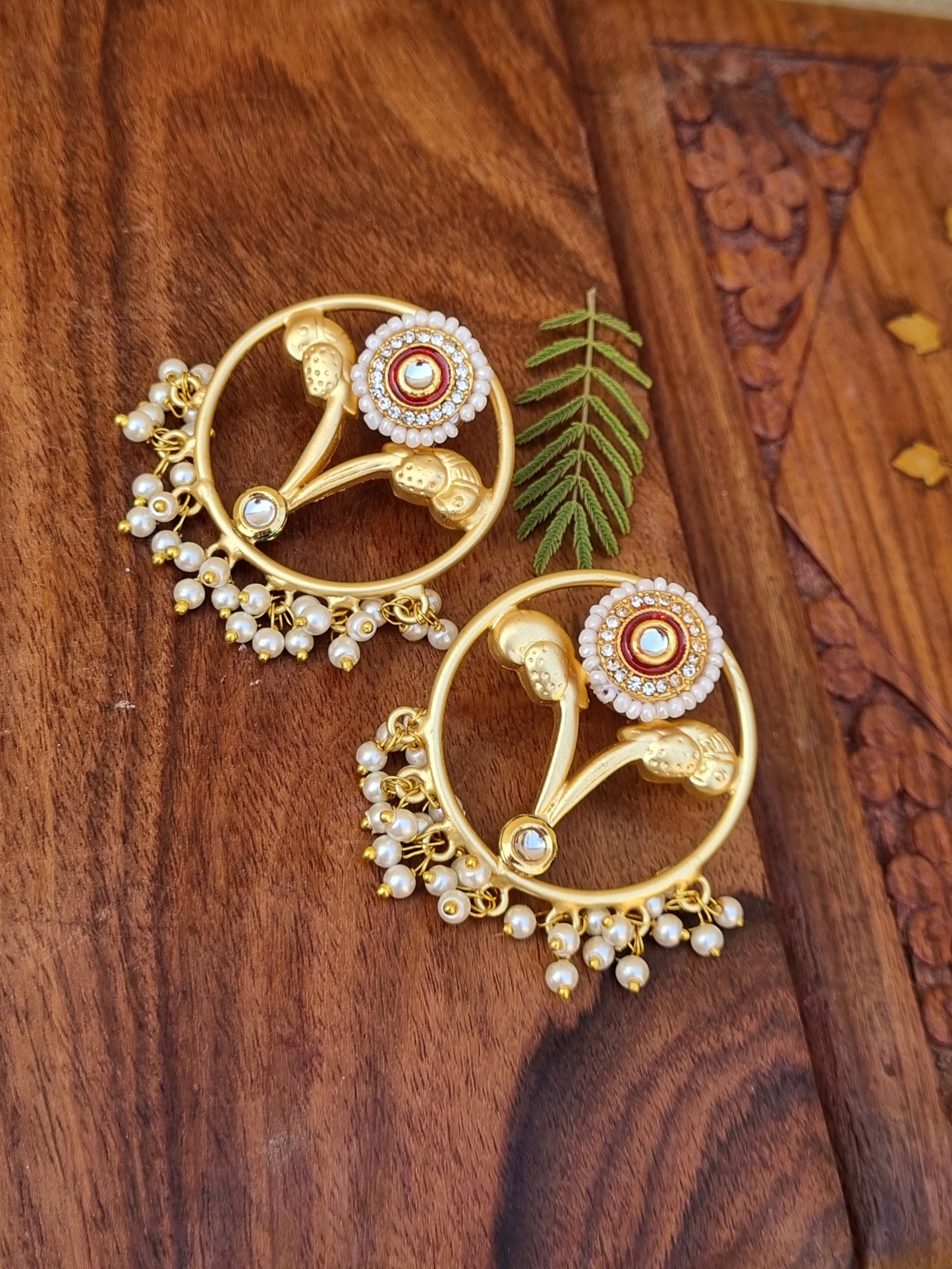 Golden Statement Earrings
