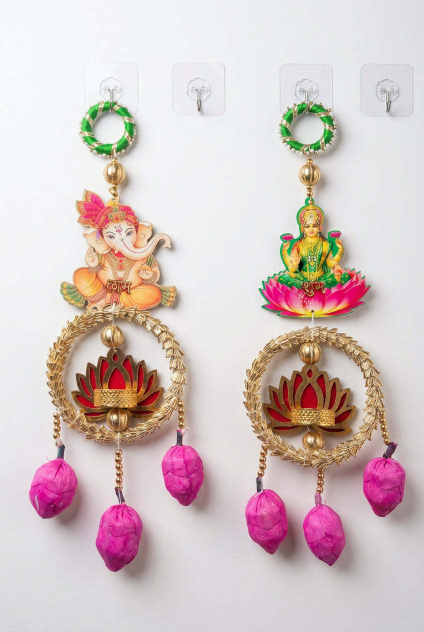 Laxmi Ganesh Shubh Labh Hanging- Diwali decor