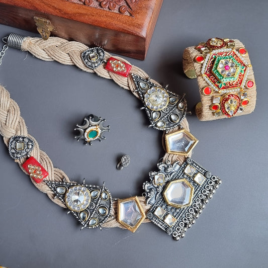 Jute Navratri Combo Set