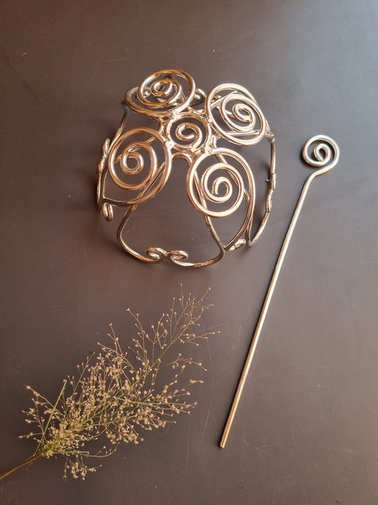 Kundan Hair Bun Cage Accessory