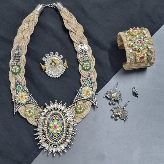 Jute Navratri Combo Set