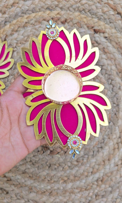 Lotus Tealight Holders- Diwali