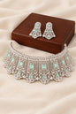 AD Bridal Choker set- Mint
