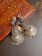 Mayur Brass Stone Jhumka