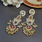 Pachi Kundan Golden Earrings